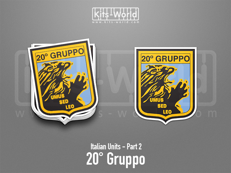Kitsworld SAV Sticker - Italian Units - 20° Gruppo W:80mm x H:100mm 